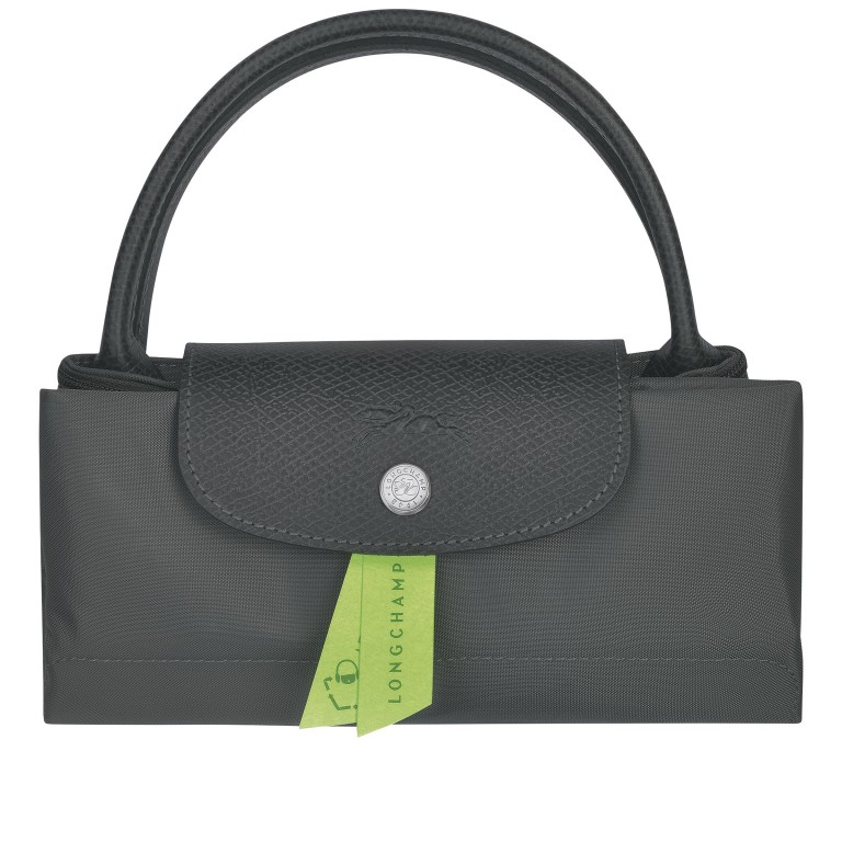 Handtasche Le Pliage Green Handtasche S, Farbe: schwarz, anthrazit, blau/petrol, braun, cognac, taupe/khaki, grün/oliv, rot/weinrot, flieder/lila, rosa/pink, orange, gelb, Marke: Longchamp, Abmessungen in cm: 23x22x14, Bild 6 von 7