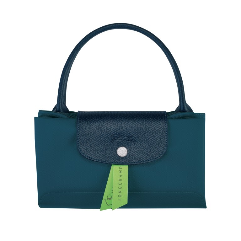 Handtasche Le Pliage Green Handtasche M, Farbe: schwarz, anthrazit, blau/petrol, grün/oliv, rot/weinrot, flieder/lila, Marke: Longchamp, Abmessungen in cm: 30x28x20, Bild 5 von 5