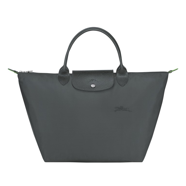 Handtasche Le Pliage Green Handtasche M, Farbe: schwarz, anthrazit, blau/petrol, braun, taupe/khaki, grün/oliv, rot/weinrot, flieder/lila, Marke: Longchamp, Abmessungen in cm: 30x28x20, Bild 1 von 6