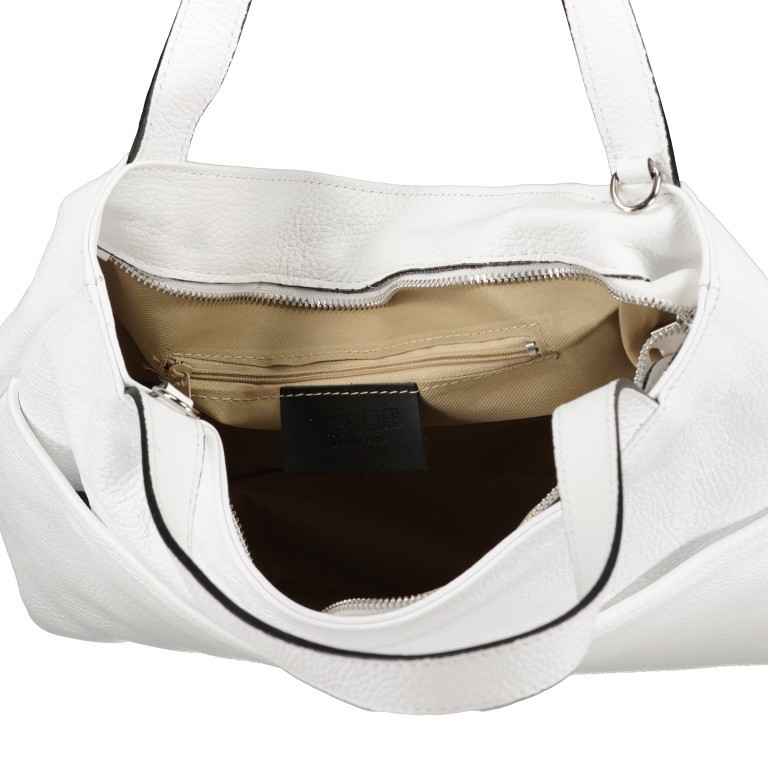 Handtasche Dollaro Taupe, Farbe: taupe/khaki, Marke: Hausfelder Manufaktur, EAN: 4065646006539, Abmessungen in cm: 31x25x12, Bild 8 von 9