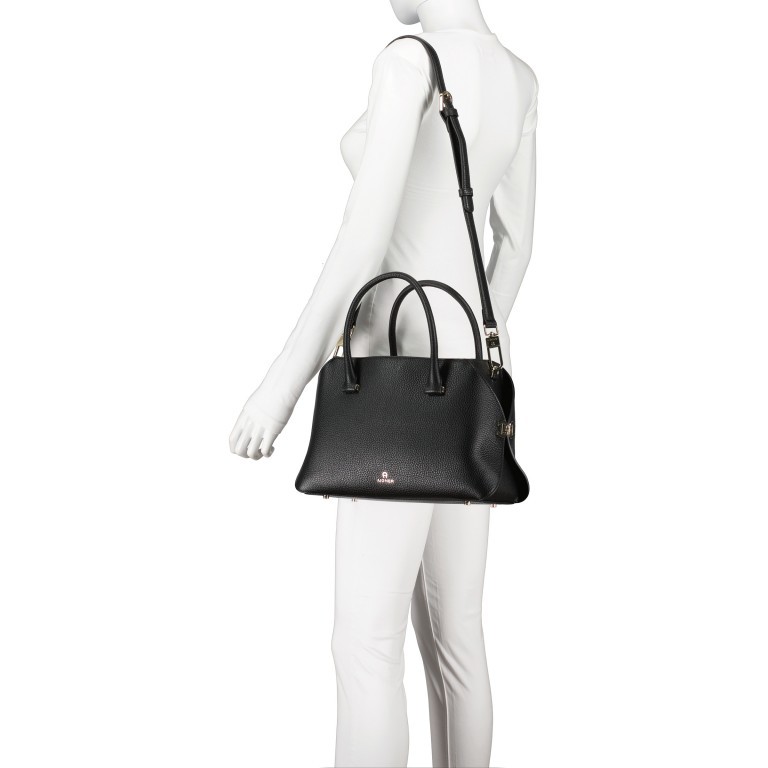Handtasche Milano Handbag M Charcoal Brown, Farbe: braun, Marke: AIGNER, EAN: 4055539448911, Abmessungen in cm: 33x21x13, Bild 4 von 6