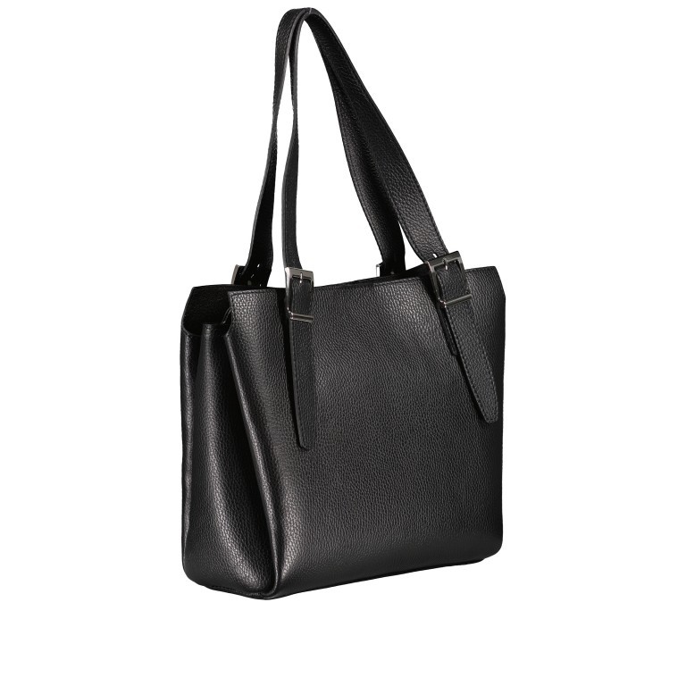 Shopper Schwarz, Farbe: schwarz, Marke: Hausfelder Manufaktur, EAN: 4065646008755, Abmessungen in cm: 28x27x12, Bild 2 von 5