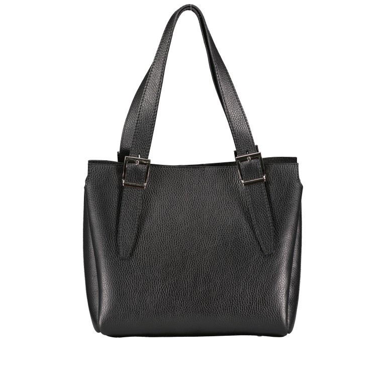 Shopper Schwarz, Farbe: schwarz, Marke: Hausfelder Manufaktur, EAN: 4065646008755, Abmessungen in cm: 28x27x12, Bild 3 von 5