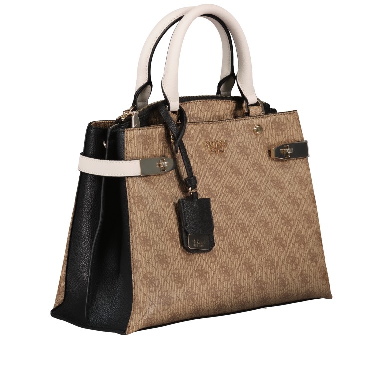 Handtasche Zadie Latte Black, Farbe: cognac, Marke: Guess, EAN: 0190231541523, Abmessungen in cm: 33x23x13, Bild 2 von 7