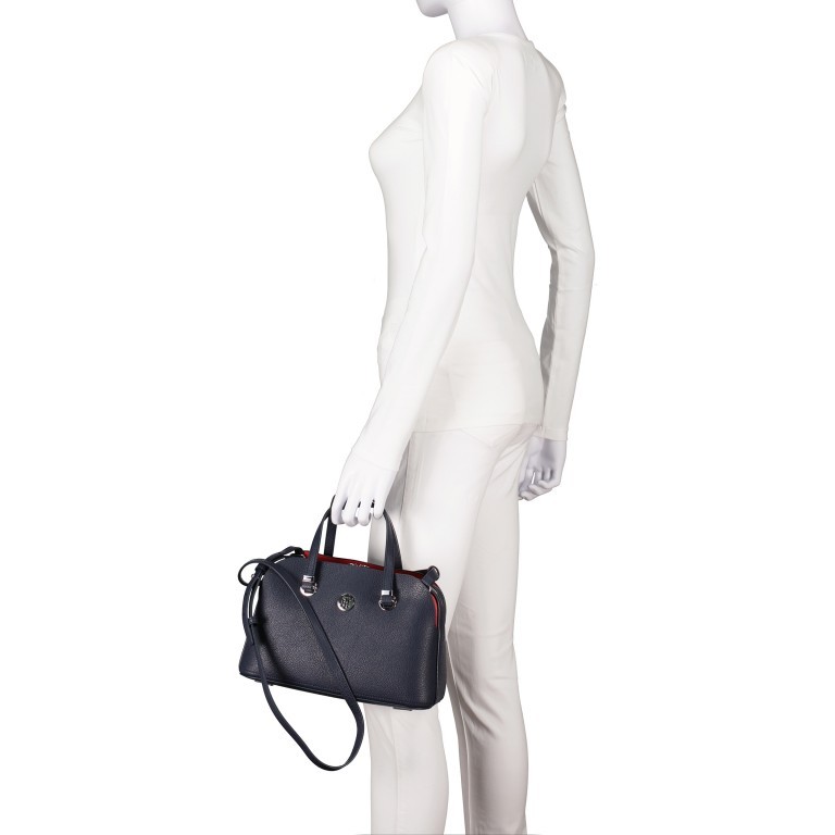 Handtasche Core Medium Satchel Black, Farbe: schwarz, Marke: Tommy Hilfiger, Abmessungen in cm: 28x19x12, Bild 4 von 7