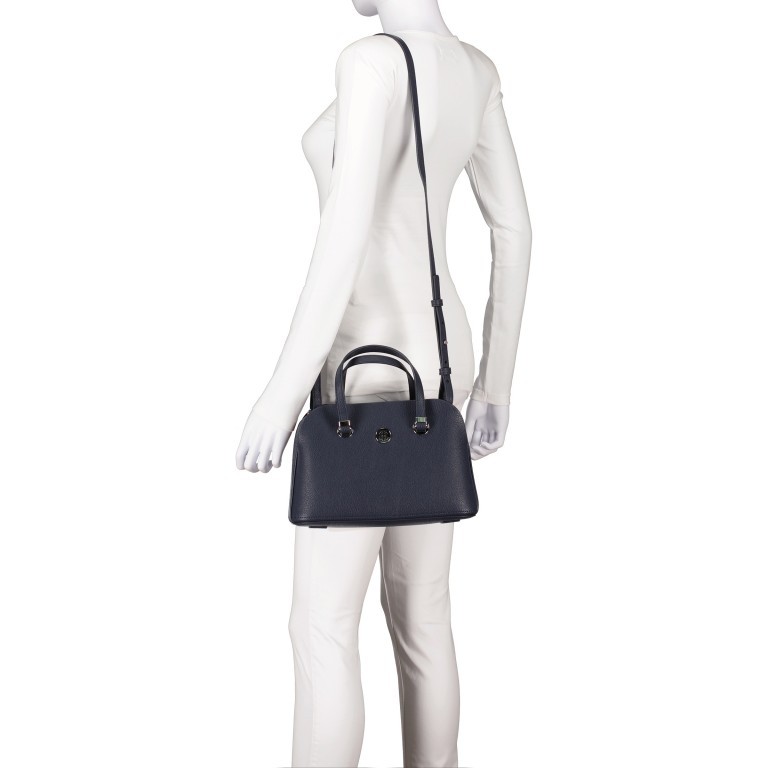 Handtasche Core Medium Satchel Black, Farbe: schwarz, Marke: Tommy Hilfiger, Abmessungen in cm: 28x19x12, Bild 5 von 7