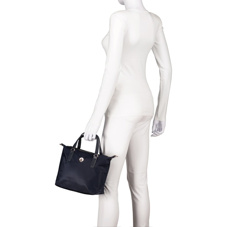 Handtasche Poppy Small Tote Black, Farbe: schwarz, Marke: Tommy Hilfiger, EAN: 8720114065390, Abmessungen in cm: 29x22x15, Bild 4 von 7