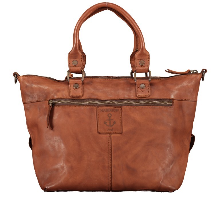 Handtasche New-Lines Philine NL.11154 Sweet Caramel, Farbe: cognac, Marke: Harbour 2nd, EAN: 4046478058507, Abmessungen in cm: 38x26x11, Bild 3 von 8