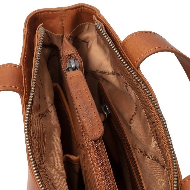 Handtasche Nevada Cognac, Farbe: cognac, Marke: The Chesterfield Brand, EAN: 8719241070544, Abmessungen in cm: 24.5x26x11, Bild 3 von 5