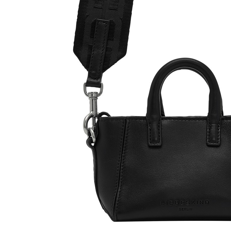 Handtasche Chelsea Kodiaq Shopper XS Black, Farbe: schwarz, Marke: Liebeskind Berlin, EAN: 4064657016520, Abmessungen in cm: 15.5x11.5x8, Bild 8 von 8