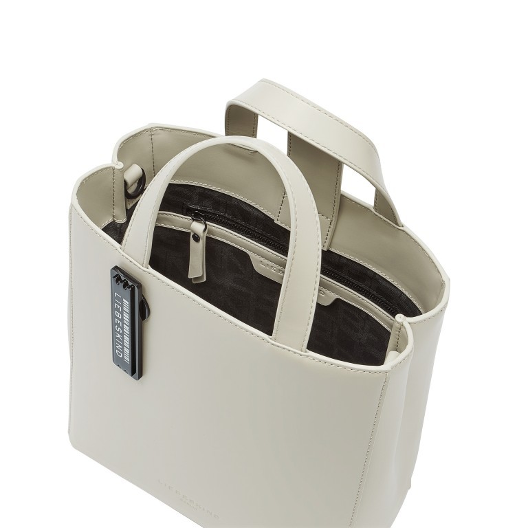 Tasche Paper Bag Tote S Carter Oatmilk, Farbe: beige, Marke: Liebeskind Berlin, EAN: 4064657018944, Abmessungen in cm: 22x25x12, Bild 4 von 5