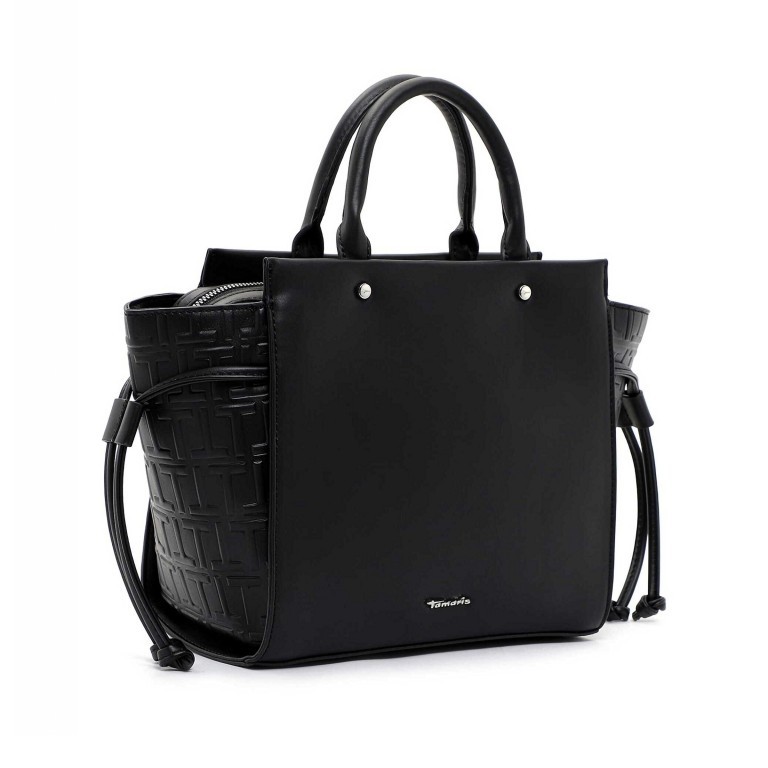 Handtasche Juliane Black, Farbe: schwarz, Marke: Tamaris, EAN: 4063512071315, Abmessungen in cm: 37x32.5x15, Bild 2 von 5
