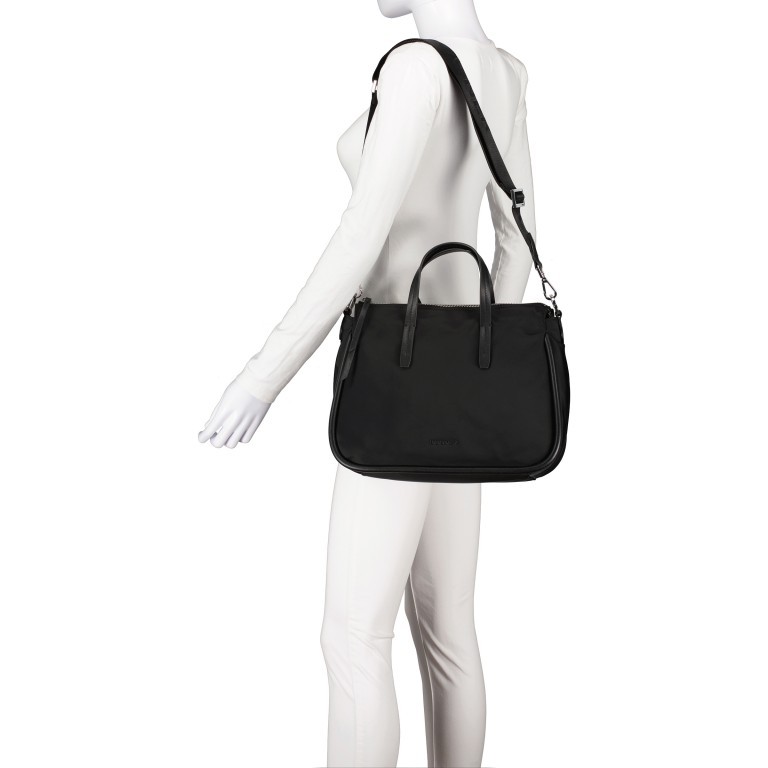 Handtasche Bivio Handbag Inga MHZ Black, Farbe: schwarz, Marke: Bogner, EAN: 4048835064022, Abmessungen in cm: 35x26x14, Bild 5 von 8