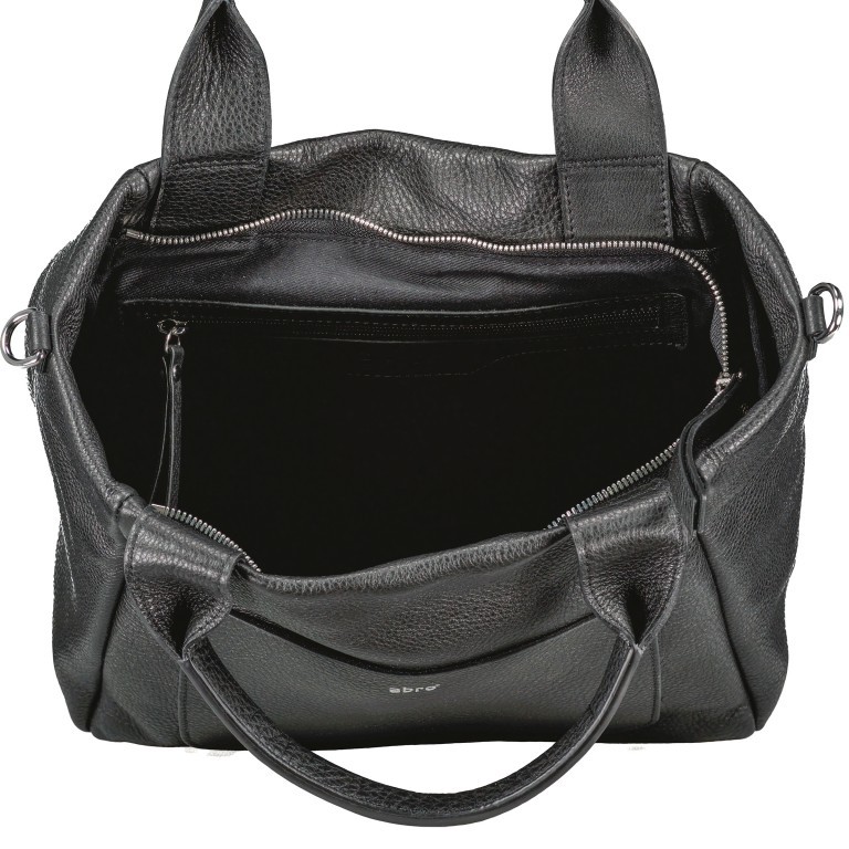 Handtasche Dalia Raquel S Black Nickel, Farbe: schwarz, Marke: Abro, EAN: 4067278151557, Abmessungen in cm: 37x25x16, Bild 8 von 8