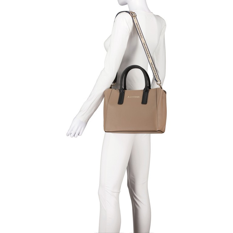 Handtasche Cous Taupe Nero, Farbe: taupe/khaki, Marke: Valentino Bags, EAN: 8058043788104, Abmessungen in cm: 31.5x21.5x12, Bild 5 von 8