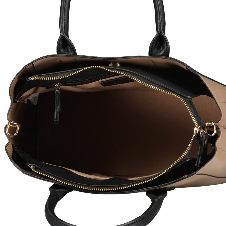 Handtasche Cous Taupe Nero, Farbe: taupe/khaki, Marke: Valentino Bags, EAN: 8058043788104, Abmessungen in cm: 31.5x21.5x12, Bild 7 von 8