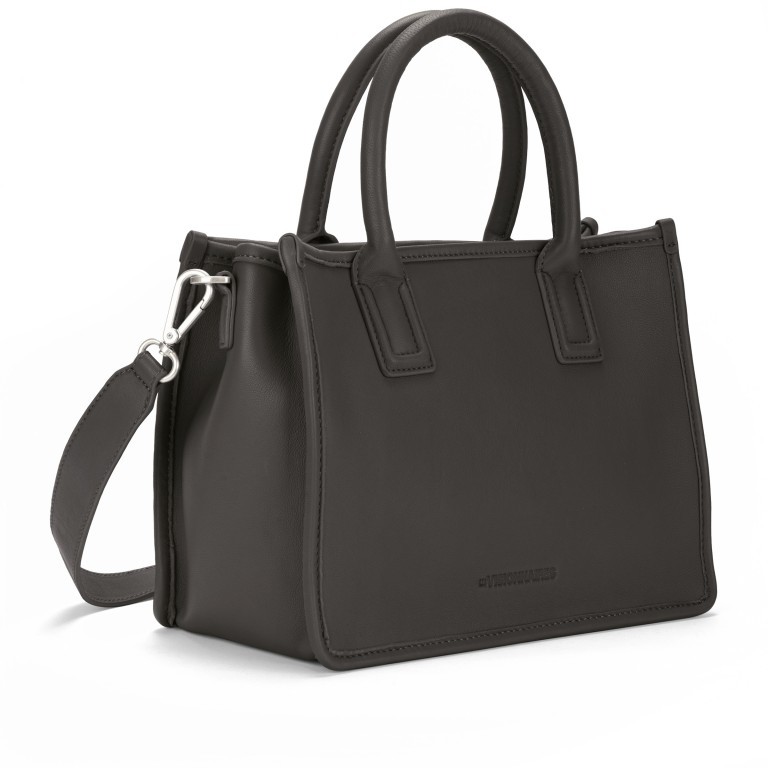 Tasche Soft Volume Lena Silky Leather Black, Farbe: schwarz, Marke: Les Visionnaires, EAN: 4262371042775, Abmessungen in cm: 28x34x15, Bild 2 von 4