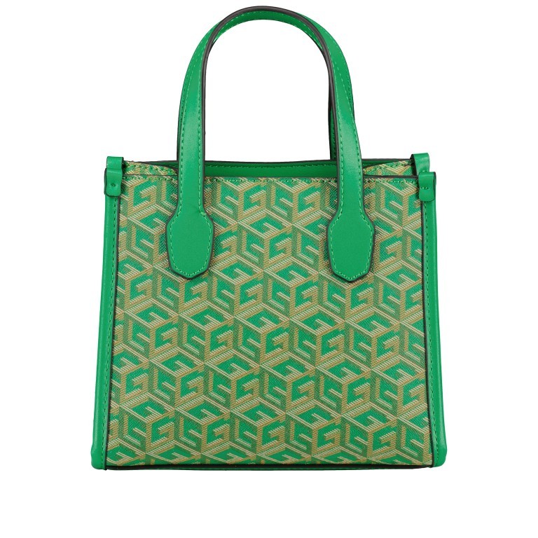 Handtasche Silvana Mini Forest Logo, Farbe: grün/oliv, Marke: Guess, EAN: 0190231693963, Abmessungen in cm: 20.5x17x9.5, Bild 3 von 7