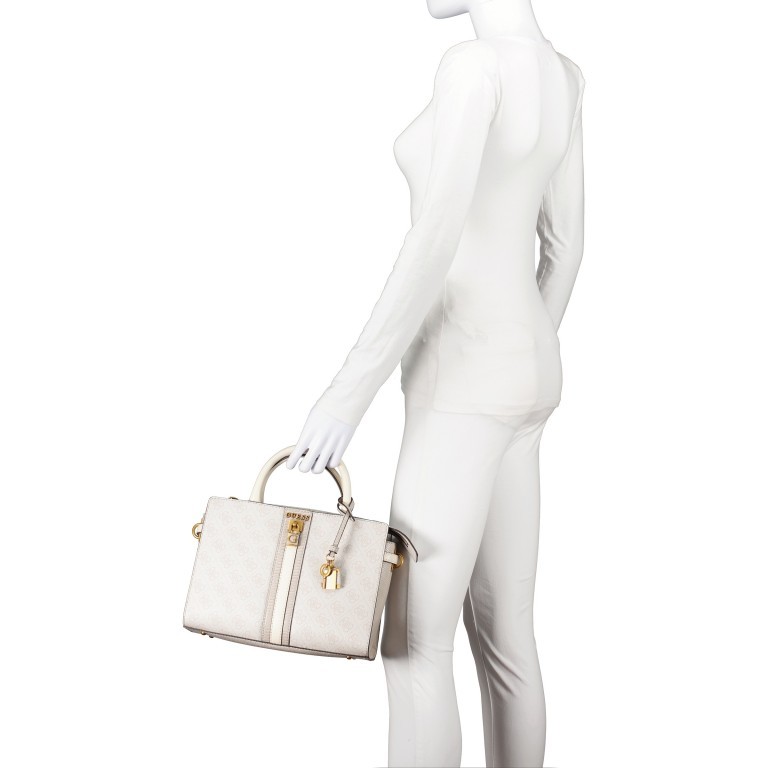 Handtasche Ginevra Logo Stone, Farbe: beige, Marke: Guess, EAN: 0190231673132, Abmessungen in cm: 28.2x22x11.5, Bild 4 von 7