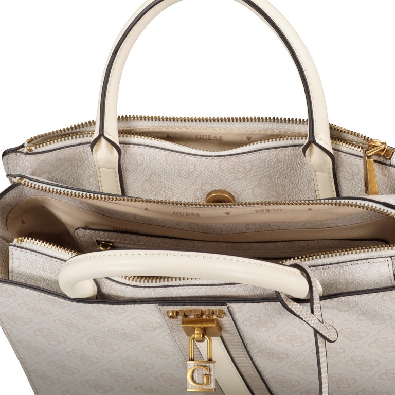 Handtasche Ginevra Logo Stone, Farbe: beige, Marke: Guess, EAN: 0190231673132, Abmessungen in cm: 28.2x22x11.5, Bild 7 von 7