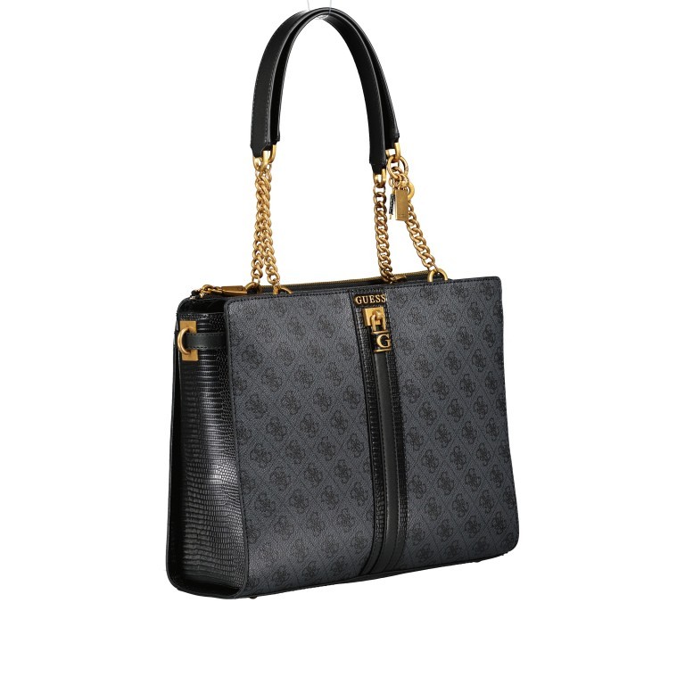 Handtasche Ginevra Logo Coal Logo, Farbe: anthrazit, Marke: Guess, EAN: 0190231673279, Abmessungen in cm: 34.5x27.5x11, Bild 2 von 5