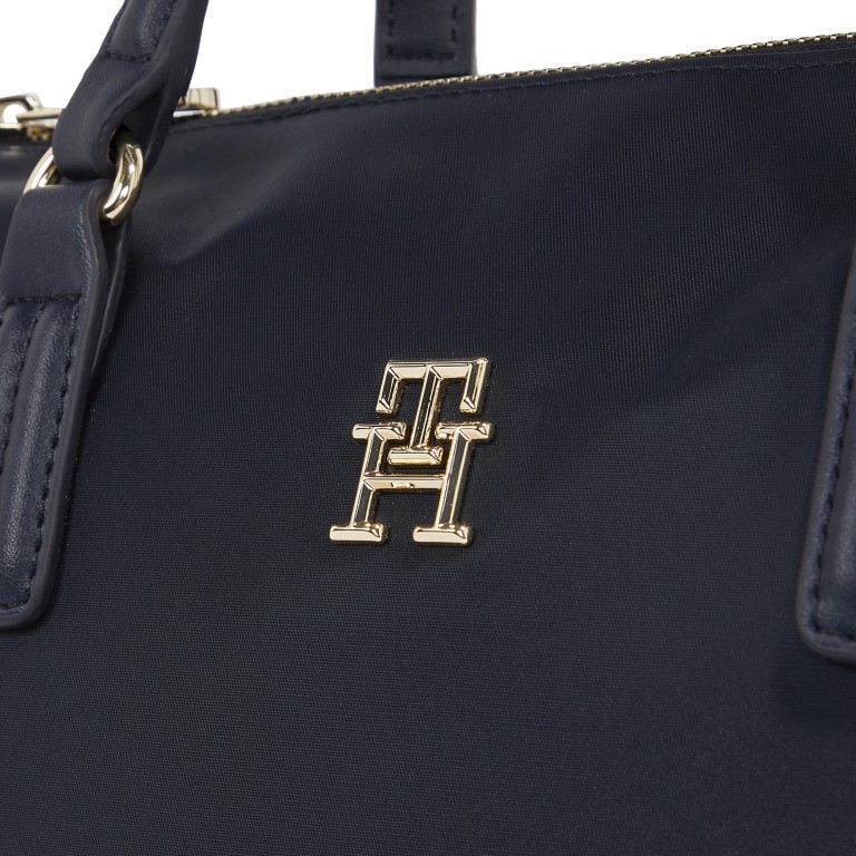 Handtasche Poppy Small Tote Space Blue, Farbe: blau/petrol, Marke: Tommy Hilfiger, EAN: 8720643586892, Abmessungen in cm: 29x22x15, Bild 4 von 4
