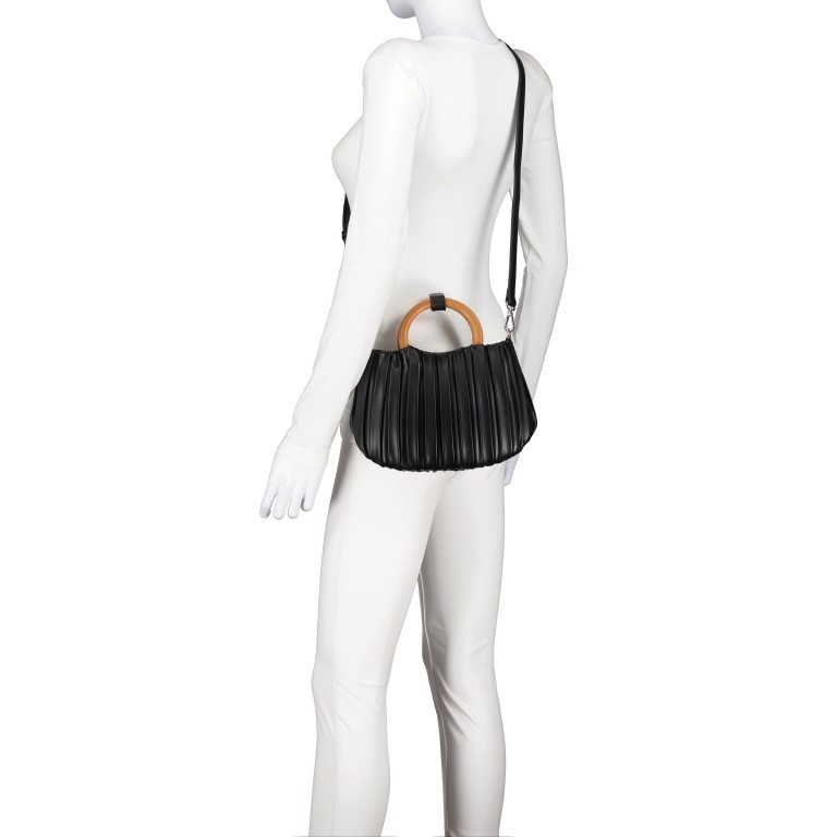 Handtasche Nivala Midi Black Silver, Farbe: schwarz, Marke: Seidenfelt, EAN: 4251817626358, Abmessungen in cm: 25x17x8, Bild 5 von 5