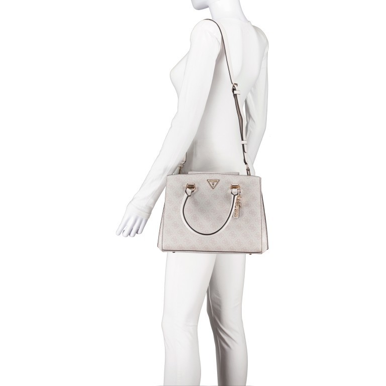 Handtasche Noelle Latte Logo, Farbe: beige, Marke: Guess, EAN: 0190231710578, Abmessungen in cm: 29x23x11, Bild 4 von 6