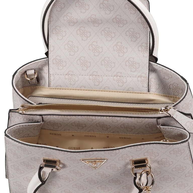 Handtasche Noelle Latte Logo, Farbe: beige, Marke: Guess, EAN: 0190231710578, Abmessungen in cm: 29x23x11, Bild 6 von 6