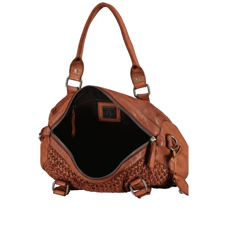 Handtasche Soft-Weaving-3 Freda SW-11898 Charming Cognac, Farbe: cognac, Marke: Harbour 2nd, EAN: 4046478064867, Abmessungen in cm: 31x23x9, Bild 8 von 8