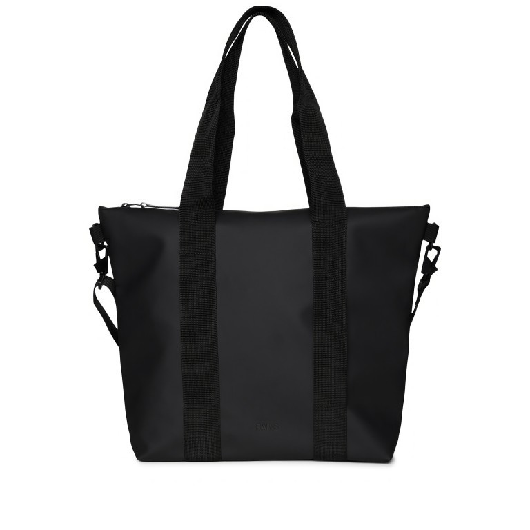 Shopper Tote Bag Mini, Farbe: schwarz, grau, beige, Marke: Rains, Abmessungen in cm: 35x36x13, Bild 1 von 4