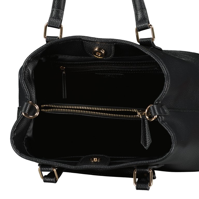 Handtasche Brixton, Farbe: schwarz, cognac, beige, weiß, Marke: Valentino Bags, Abmessungen in cm: 28x24x17, Bild 7 von 7