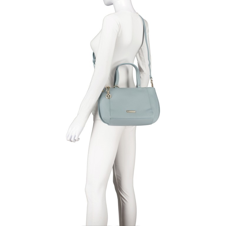 Handtasche Ginny 14194, Farbe: schwarz, blau/petrol, taupe/khaki, Marke: Suri Frey, Abmessungen in cm: 35x19x12, Bild 6 von 8