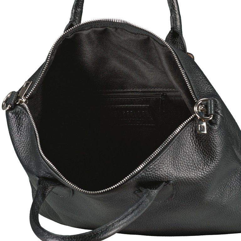 Handtasche mit zwei Schulterriemen Cioccolata, Farbe: braun, Marke: Hausfelder Manufaktur, EAN: 4065646019935, Abmessungen in cm: 35x32x1.5, Bild 7 von 7