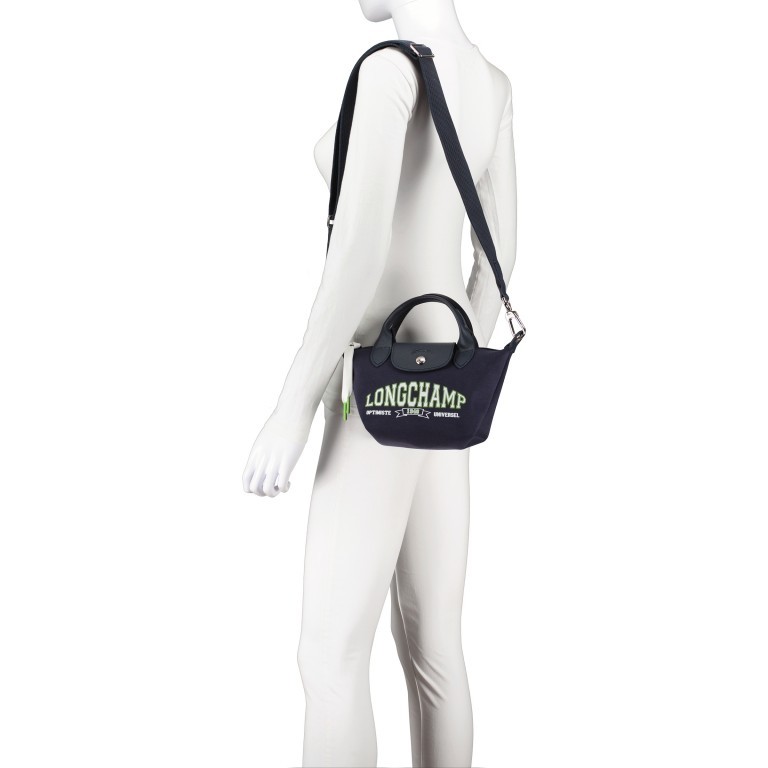 Handtasche Le Pliage Université XS Navy, Farbe: blau/petrol, Marke: Longchamp, EAN: 3597922478477, Abmessungen in cm: 17x14x10, Bild 5 von 7