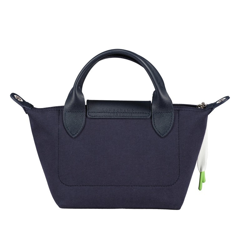Handtasche Le Pliage Université XS, Farbe: grau, blau/petrol, Marke: Longchamp, Abmessungen in cm: 17x14x10, Bild 3 von 7