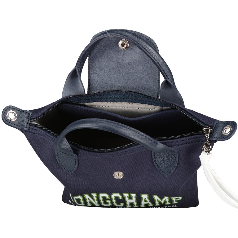 Handtasche Le Pliage Université XS Navy, Farbe: blau/petrol, Marke: Longchamp, EAN: 3597922478477, Abmessungen in cm: 17x14x10, Bild 7 von 7