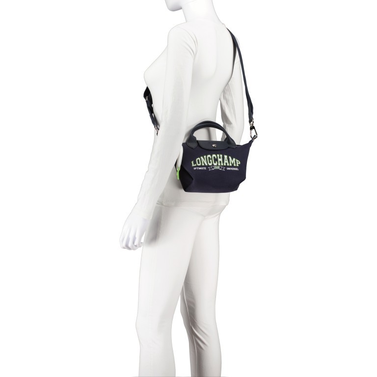 Handtasche Le Pliage Université XS Navy, Farbe: blau/petrol, Marke: Longchamp, EAN: 3597922478477, Abmessungen in cm: 17x14x10, Bild 6 von 7
