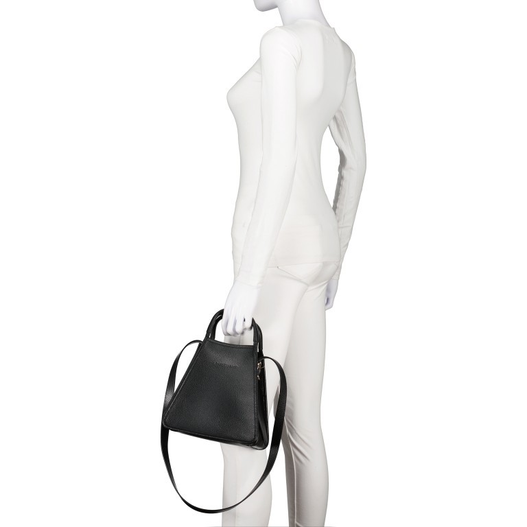 Handtasche Le Foulonné 021-10233 variabel in der Form Black, Farbe: schwarz, Marke: Longchamp, EAN: 3597922447817, Abmessungen in cm: 22.5x22x17, Bild 4 von 7