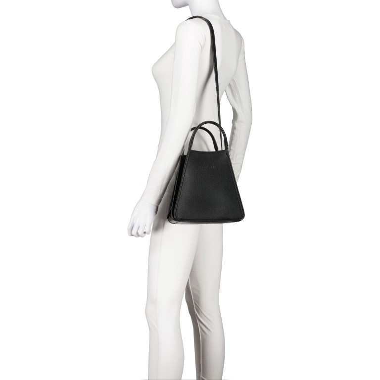 Handtasche Le Foulonné 021-10233 variabel in der Form Black, Farbe: schwarz, Marke: Longchamp, EAN: 3597922447817, Abmessungen in cm: 22.5x22x17, Bild 5 von 7