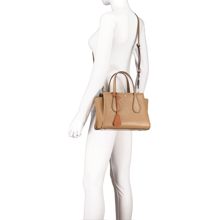 Handtasche Liriel Tote Bag Medium Beige, Farbe: cognac, Marke: BOSS, EAN: 4063541152399, Abmessungen in cm: 30x19.5x12, Bild 6 von 7