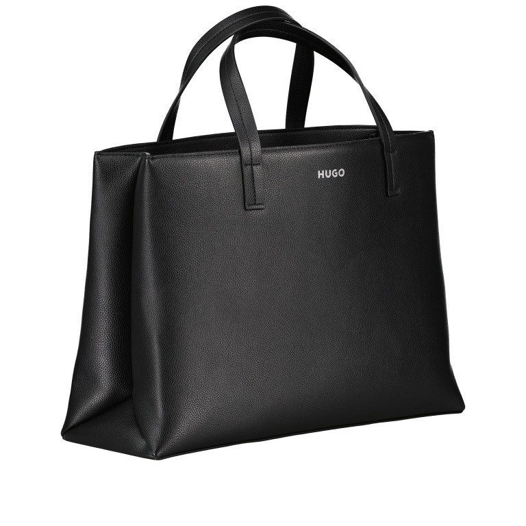 Handtasche Bel Tote Bag, Farbe: schwarz, beige, Marke: HUGO, Abmessungen in cm: 38x26.5x13, Bild 2 von 7