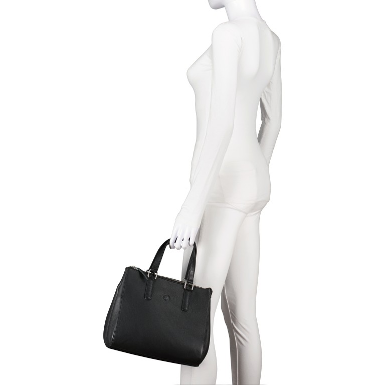 Handtasche, Marke: Hausfelder Manufaktur, Abmessungen in cm: 26.5x24.5x13.5, Bild 4 von 7