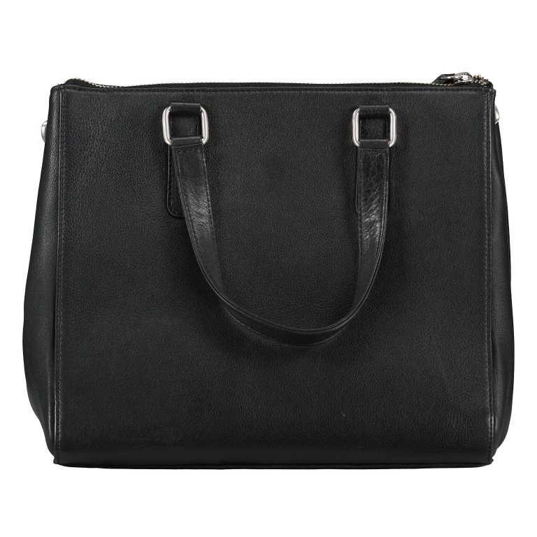Handtasche, Marke: Hausfelder Manufaktur, Abmessungen in cm: 26.5x24.5x13.5, Bild 3 von 7