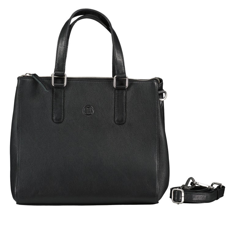 Handtasche, Marke: Hausfelder Manufaktur, Abmessungen in cm: 26.5x24.5x13.5, Bild 1 von 7