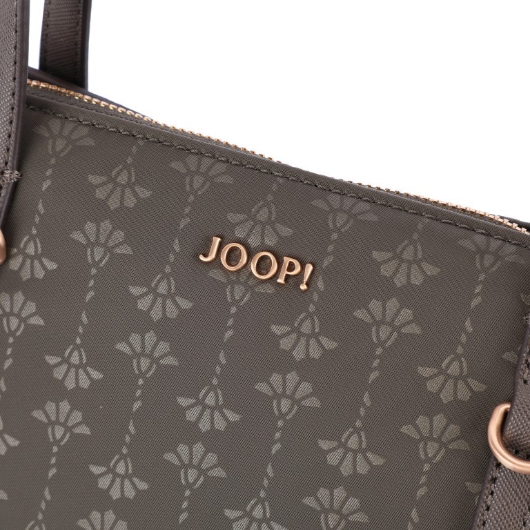Handtasche Collana Tessuto Helena MHZ, Farbe: schwarz, blau/petrol, grün/oliv, beige, Marke: Joop!, Abmessungen in cm: 27.5x24x14, Bild 8 von 8