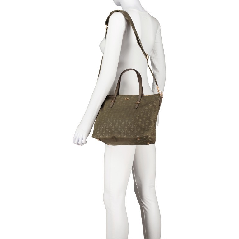 Handtasche Collana Tessuto Helena MHZ, Farbe: schwarz, blau/petrol, grün/oliv, beige, Marke: Joop!, Abmessungen in cm: 27.5x24x14, Bild 5 von 8