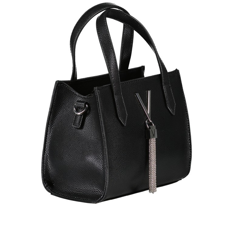 Handtasche Divina S, Farbe: schwarz, taupe/khaki, rot/weinrot, beige, metallic, Marke: Valentino Bags, Abmessungen in cm: 20x16x11, Bild 2 von 7