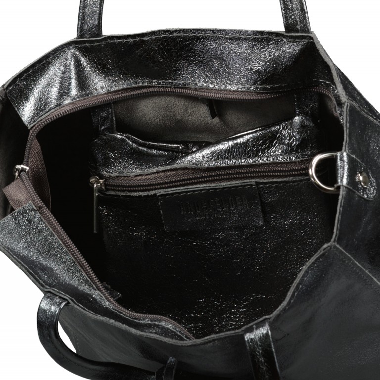 Handtasche Metallic, Marke: Hausfelder Manufaktur, Abmessungen in cm: 23.5x23x8, Bild 7 von 7