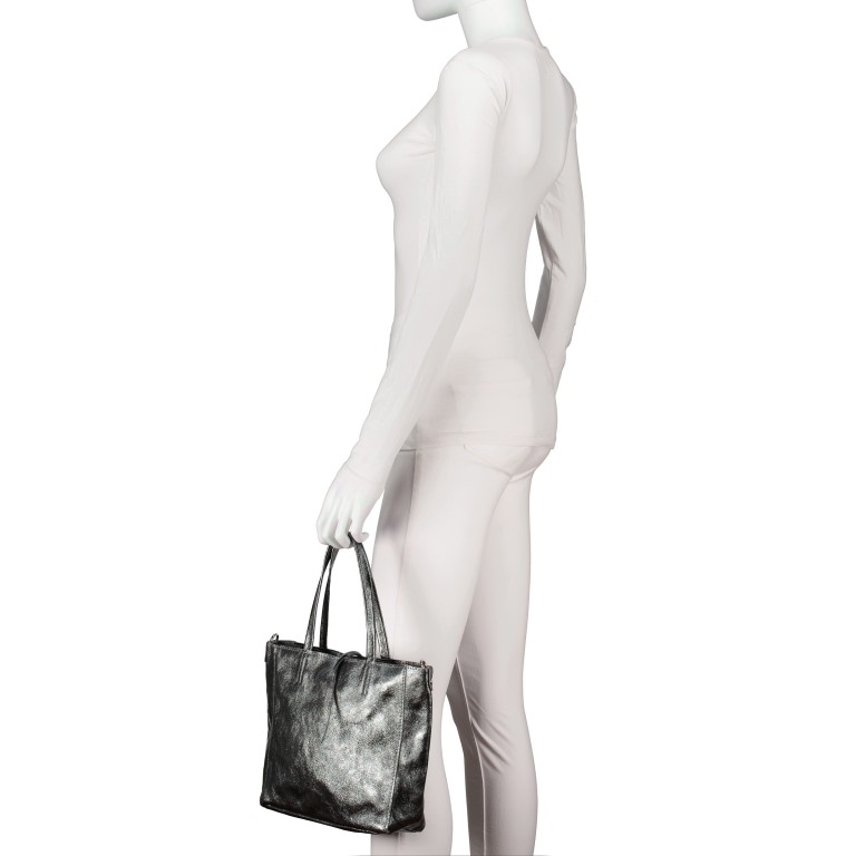 Handtasche Metallic, Marke: Hausfelder Manufaktur, Abmessungen in cm: 23.5x23x8, Bild 4 von 7